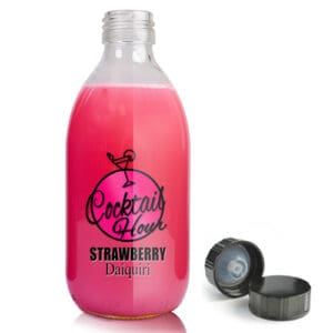 300ml Clear Glass Cocktail Bottle With Urea Polycone Cap