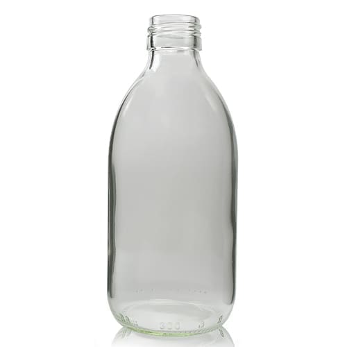 300ml Clear Glass Syrup Bottle
