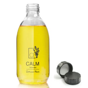 300ml Clear Glass Diffuser Bottle With Screw Cap