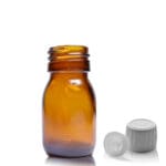 30ml Amber Glass Sirop Bottle With TE Cap & Pourer Insert