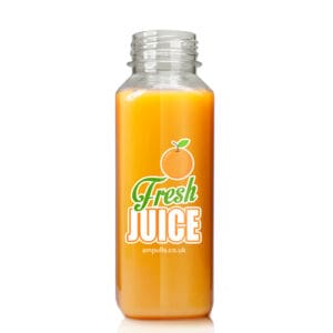 330ml Square juice bottle filled