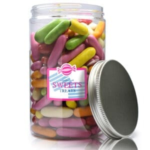 400ml Plastic Sweet Jar With Aluminium Cap