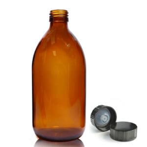 500ml Amber Glass Syrup Bottle