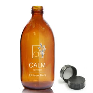 500ml Amber Glass Diffuser Bottle With Screw Cap