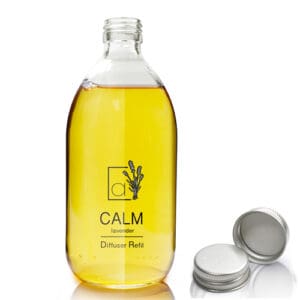 500ml Clear Glass Diffuser Bottle with Cap