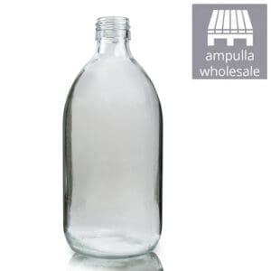 500ml Clear Glass Sirop Bottles Wholesale