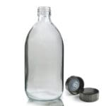 500ml Clear Glass Syrup Bottle With Polycone Cap