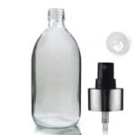 500ml Clear Glass Medicine Bottle With Premium Atomiser Spray