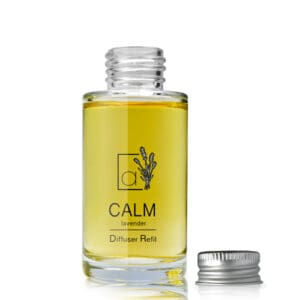 50ml Clear Glass Diffuser Bottle With Aluminium Cap