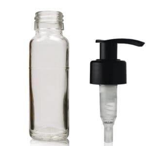 73ml Clear Glass Bottle With Standard Lotion Pump