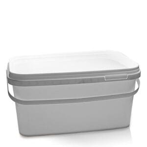 3.3L Plastic Rectangular Bucket With T/E Lid