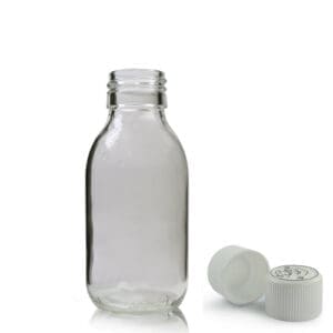 100ml Glass Sirop Bottle w medi cap