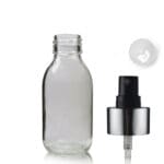 100ml Clear Glass Medicine Bottle With Luxury spray