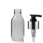 100ml Clear Glass Medicine Bottle With Luxury Lotion Pump