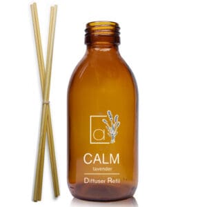 200ml Amber Glass Diffuser Bottle With Reeds