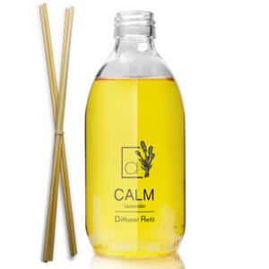 300ml Clear Glass Diffuser Bottle With Reeds