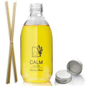 300ml Clear Glass Diffuser Bottle With Aluminium Cap