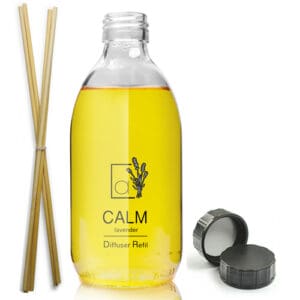 300ml Clear Glass Diffuser Bottle With Screw Cap