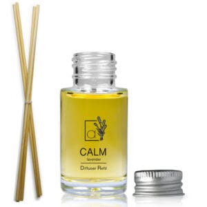 30ml Luxury Glass Diffuser Bottle With Aluminium Cap