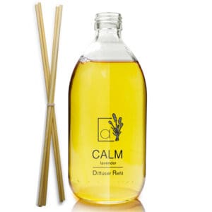 500ml Clear Glass Diffuser Bottle With Reeds