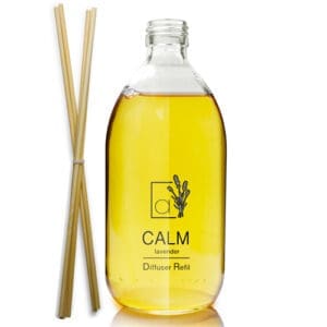 500ml Clear Glass Diffuser Bottle With Reeds