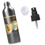 150ML Aluminium Bottle w black spray