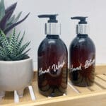250ml Amber Personalised Hand wash Bottles