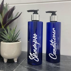 250ml Cobalt Shampoo & Conditioner Bottle Set