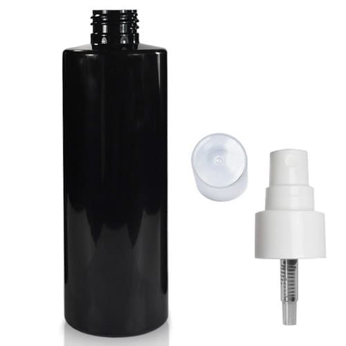 250ml Black Plastic Spray Bottle