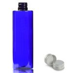 250ml Cobalt Blue PET Plastic Bottle & Aluminium Cap