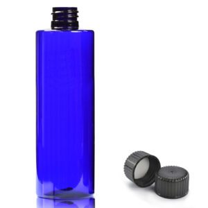 250ml Blue Plastic Bottle With Screw Cap