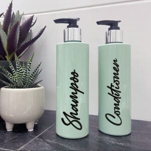 250ml Sage Green Shampoo & Conditioner Bottle Set