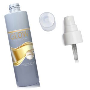 250ml Grey Plastic Setting Bottle w s white spray