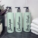 250ml Sage Green Bathroom Bottle Set