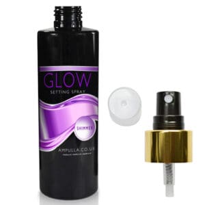 250ml Luxury Black Setting Spray Bottle