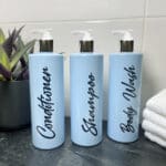 500ml Baby Blue Bathroom Bottle Set