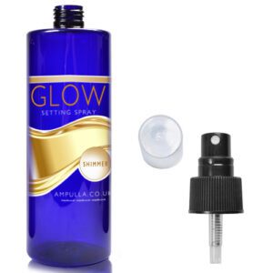 500ml Cobalt Blue Setting Spray Bottle