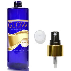 500ml Luxury Cobalt Blue Setting Spray Bottle