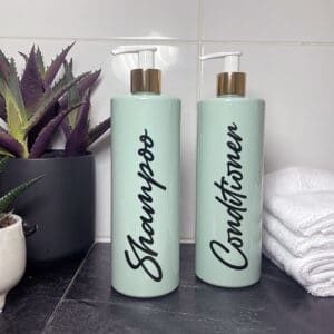 500ml Refillable personalised shampoo bottles