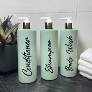 500ml Sage Green Bathroom Bottle Set