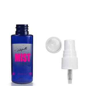 50ml Cobalt Blue Tubular Setting Spray Bottle