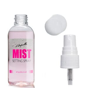 50ml Clear Oval Setting Spray Bottle