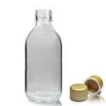 200ml Clear Glass Sirop Bottle With Gold T/E Cap