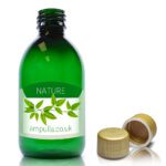 250ml Green Plastic Medicine Bottle With Tamper Evident Cap