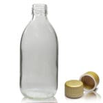 300ml Clear Glass Sirop Bottle With Gold T/E Cap