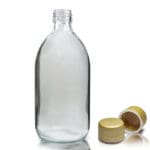 500ml Clear Glass Sirop Bottle With Gold T/E Cap