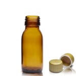60ml Amber Glass Medicine Bottle With Gold T/E Cap