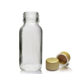 60ml Clear Glass Medicine Bottle With Gold T/E Cap