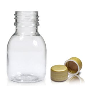 60ml Plastic Medicine Bottle With Gold T/E Cap