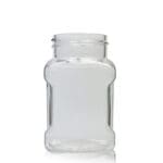 100ml PET Square Plastic Spice Jar (38mm Neck) (No Cap)